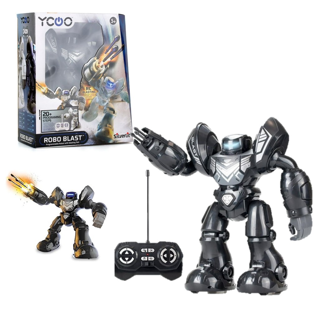 Silverlit (ซิลเวอร์ลิท) Ycoo ROBO BLAST Black ของเล่นหุ่นยนต์บังคับอีคู โรโบบลาส รหัส SV88098