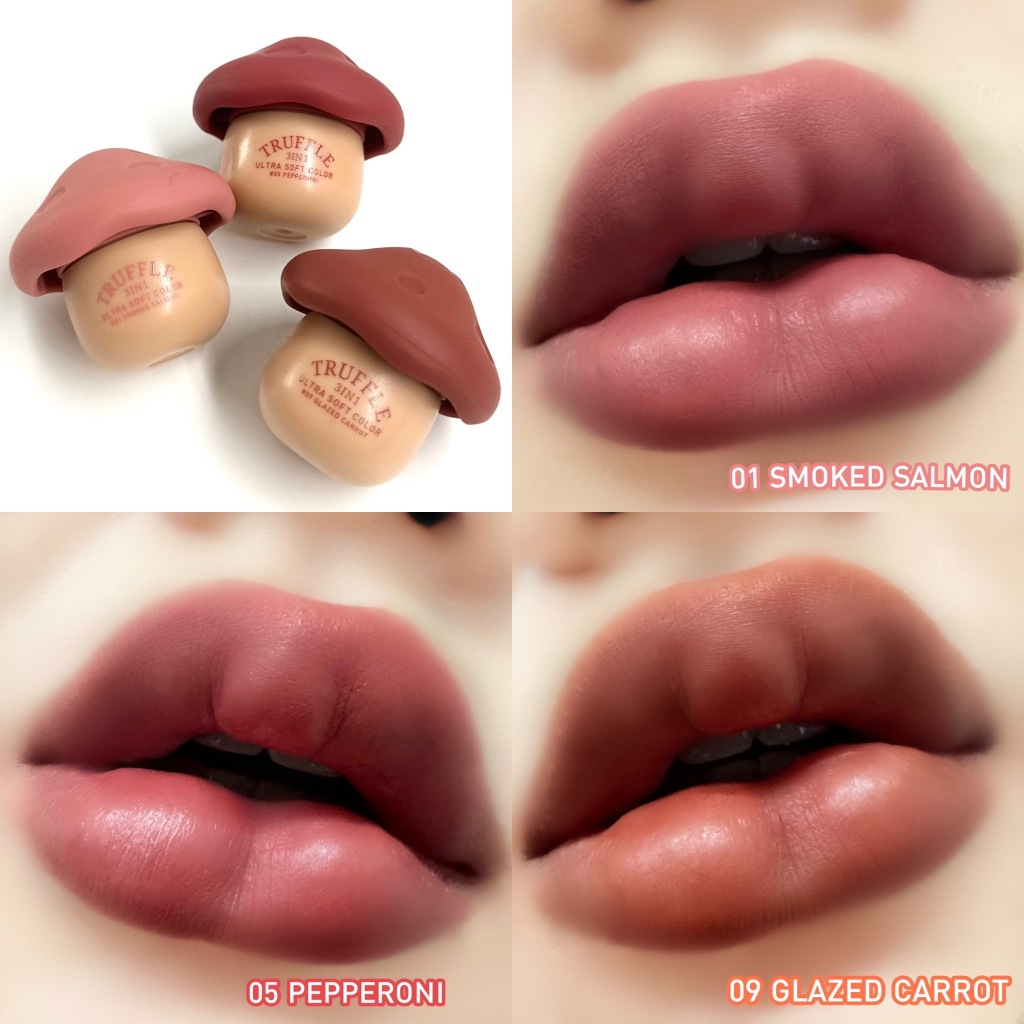 ถูก/แท้/มีไลฟ์ ลิป Baby Bright Truffle 3in1 Ultra Soft Color ลิปเห็ด ทรัฟเฟิล เนื้อแมทท์ บำรุงปาก สีชัด ละมุน - รูปที่ 5