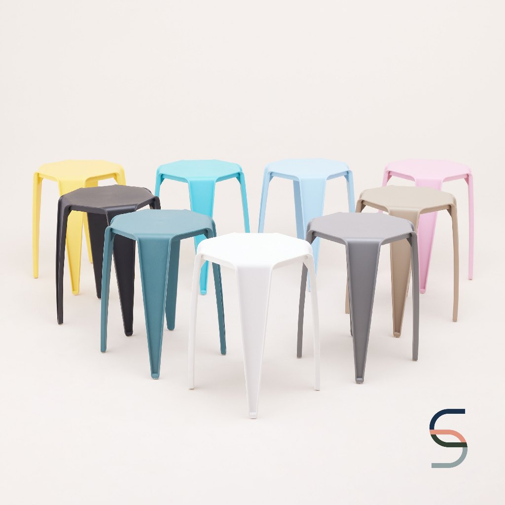 SARABARN Simple Design Stool | เก้าอี้พลาสติก 9 สี