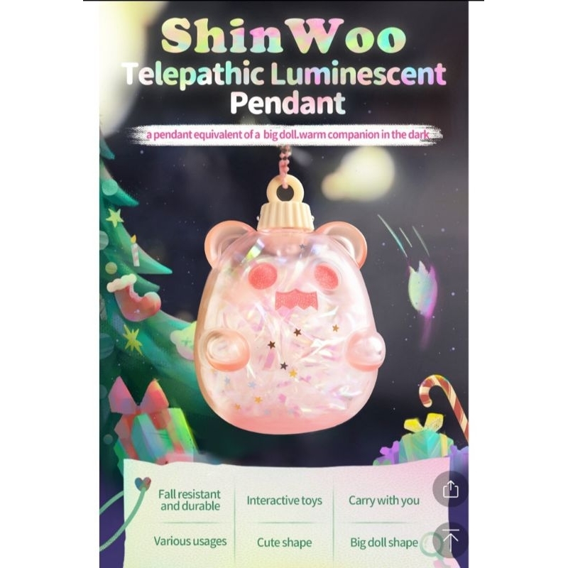 พร้อมส่ง SHINWOO ILLUMINATED PENDANT shinwoo light blub จี้ตกแต่งShinwooมีไฟ พวงกุญแจShinwoo