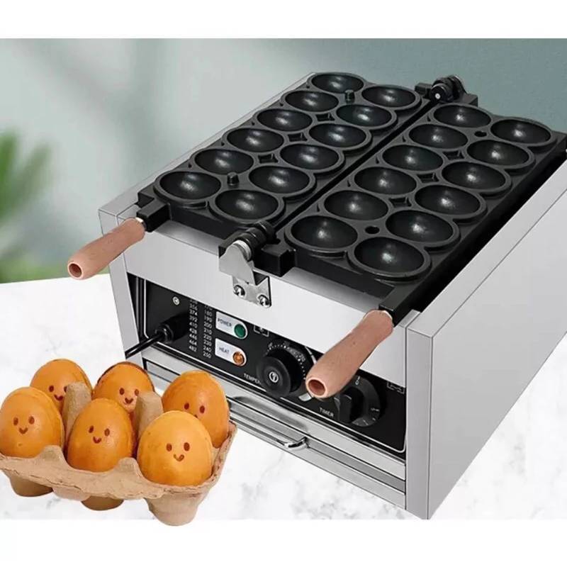 เครื่องทำวาฟเฟิล ไฟฟ้ารูปไข่ 12ชิ้น เตาทำขนมไข่ เครื่องทำวาฟเฟิลรูปไข่ไฟฟ้า waffle maker egg เครื่องวาฟเฟิล