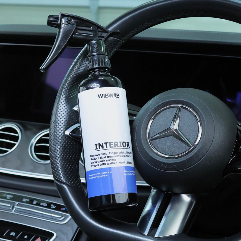 สเปรย์ทำความสะอาดเช็ดเก็บฝุ่นภายในรถ แบบไม่เงา ไม่เหนียว ไม่ทิ้งคราบ( WIBWUB Interior )