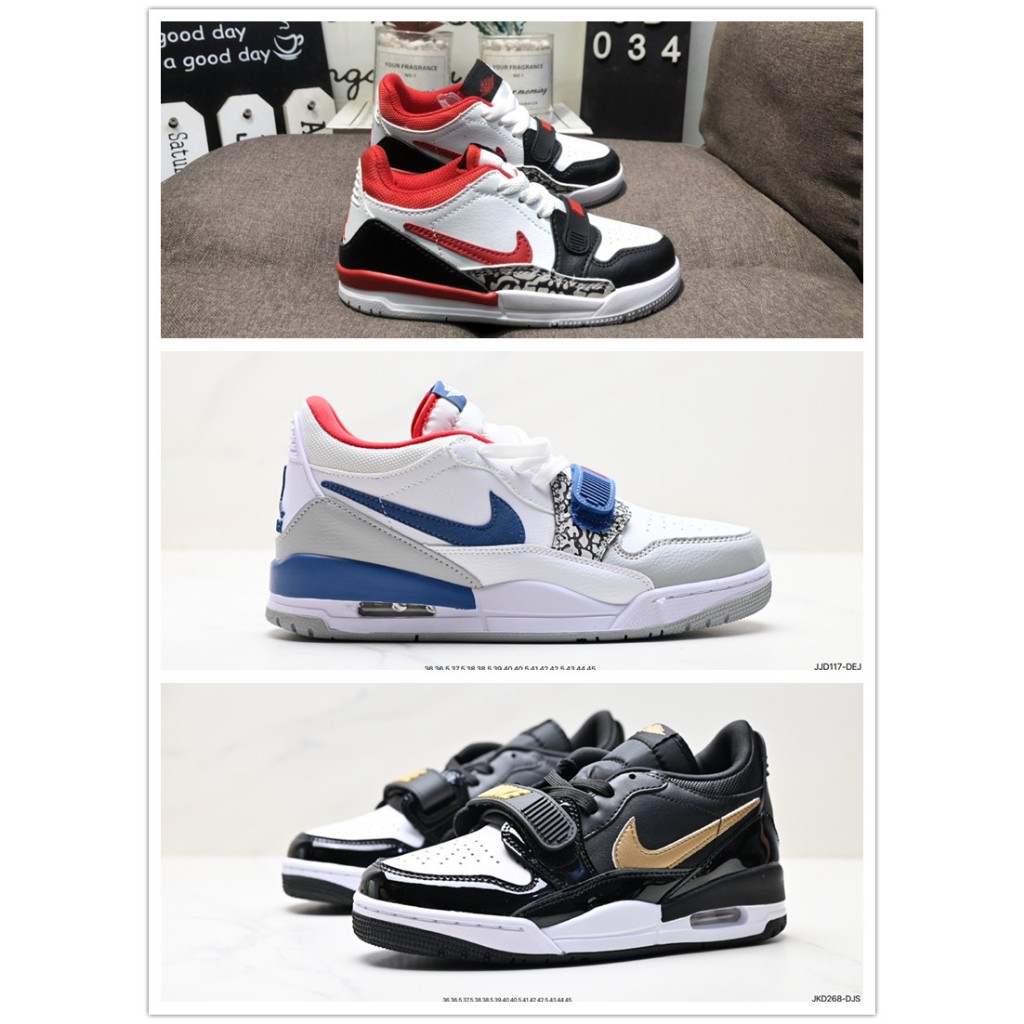รองเท้าผ้าใบ Nike Air Jordan Legacy 312 Jordan Classic Trend รองเท้าผ้าใบกันกระแทกใต้ท้องรถ JD034