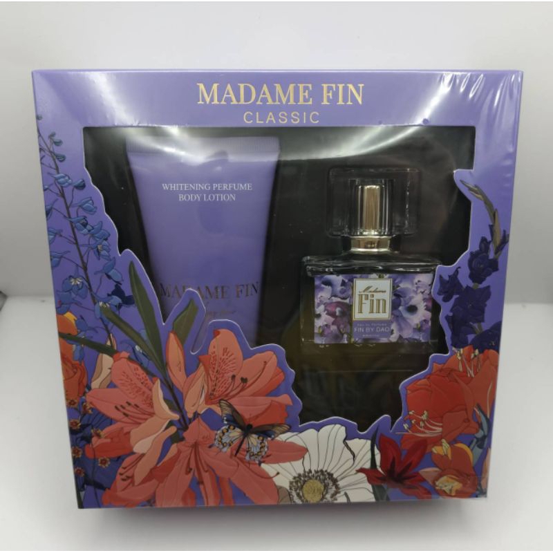 Set Madame Fin Classic Fin by Dao เซตมาดามฟิน คลาสสิค ฟินบายดาว น้ำหอม+โลชั่นน้ำหอม ฟินม่วง