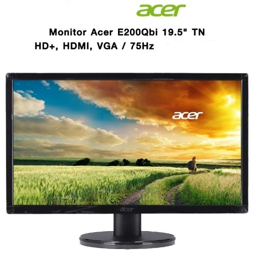 ACER Monitor 19.5 ACER E200Qbi (TN, VGA, HDMI) 1600 x 900 75Hz