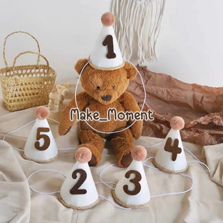 (ร้านไทย 🇹🇭 ส่งไว) หมวกวันเกิด ตัวเลข หมวก happy birthday งานดีที่สุด100%