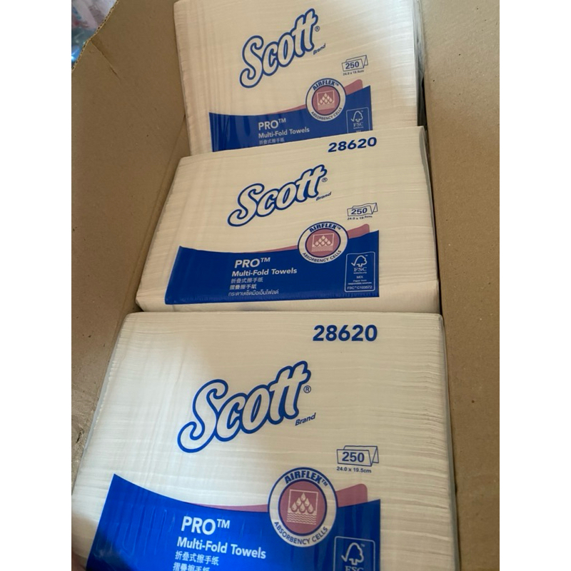 กระดาษเช็คมือScoff แบบหนา ซับน้ำได้ดี100%
