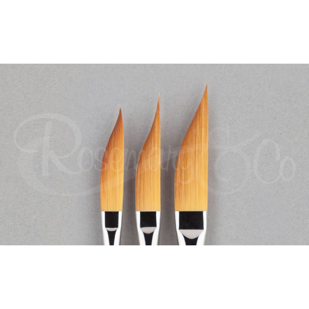 พู่กันโรสแมรี่ สวอร์ดไลเนอร์ 309 ขนสังเคราะห์สีทอง Rosemary Swordliner golden synthetic brush