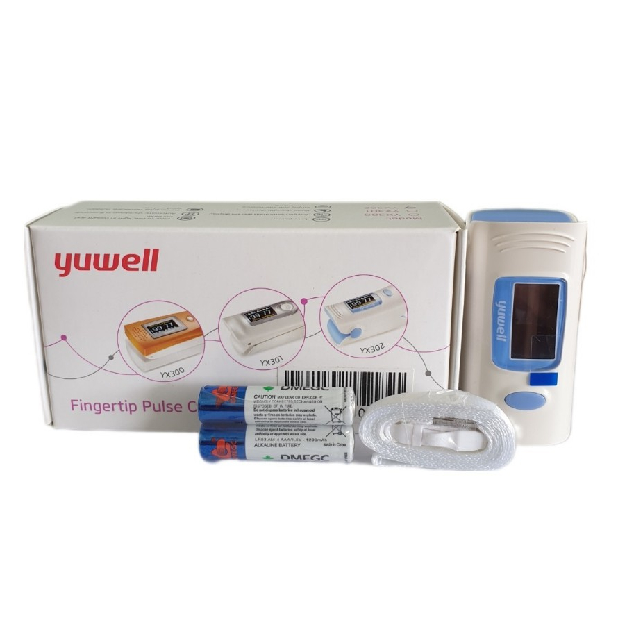 เครื่องวัดออกซิเจนปลายนิ้ว  pulse oximeter ยี่ห้อ : YUWELL รุ่น : YX-302
