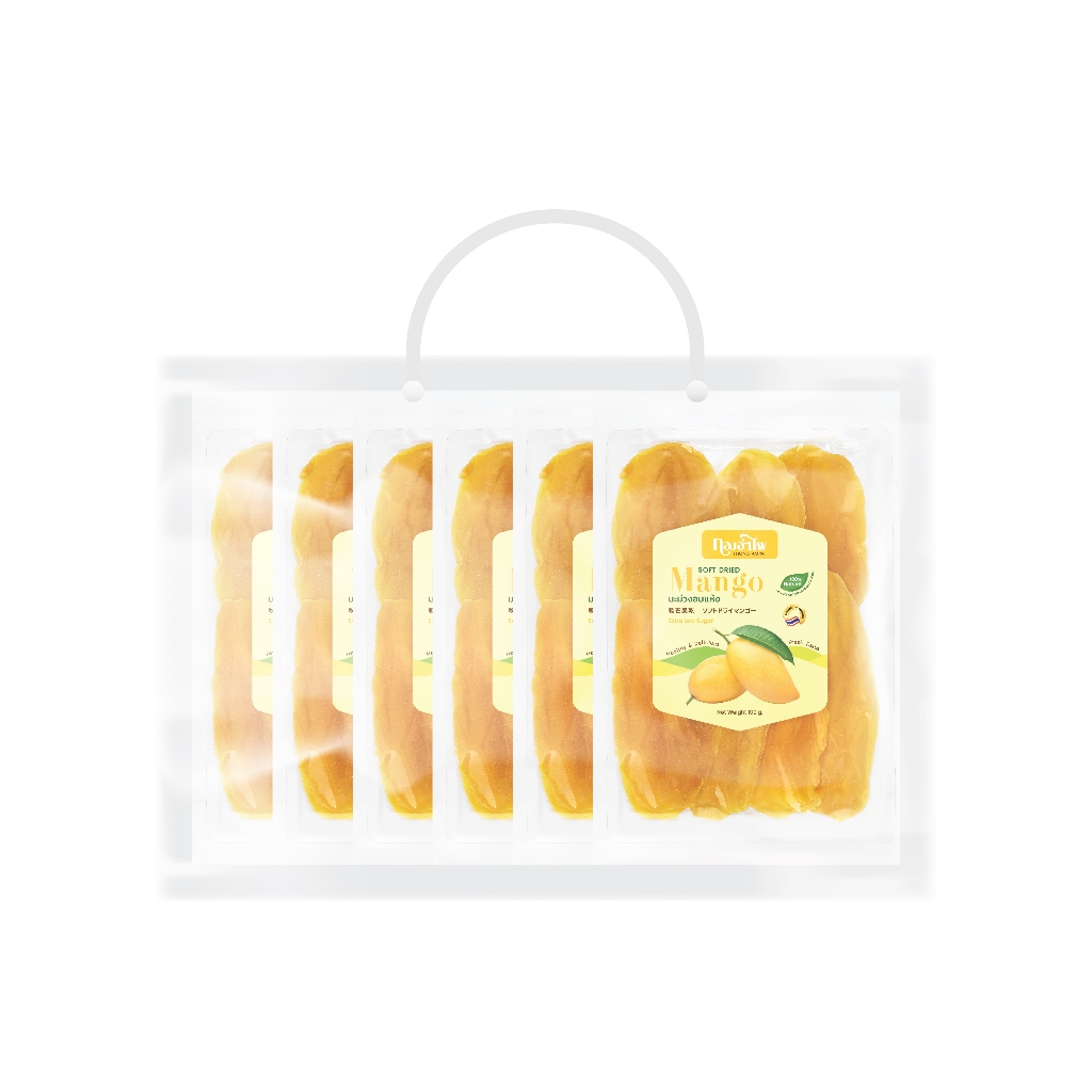 ทองอำไพ มะม่วงอบแห้ง 100 กรัม (แพ็ค) (แพ็ค6) THONG AMPAI SOFT DRIED MANGO 100G (PACK) (PACK6)