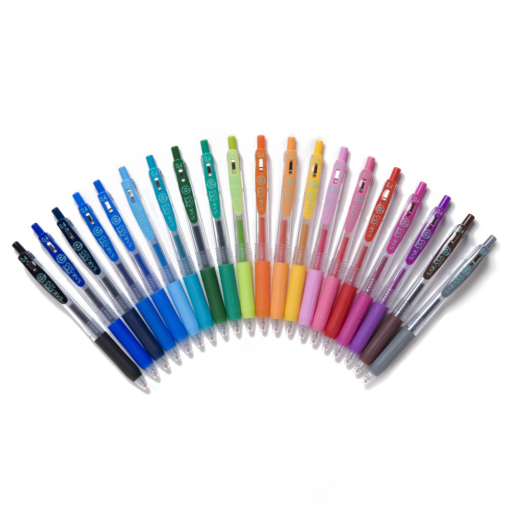Zebra ปากกาเจล Sarasa Clip ขนาด 0.7 มม.สีปากกาตามสีด้าม