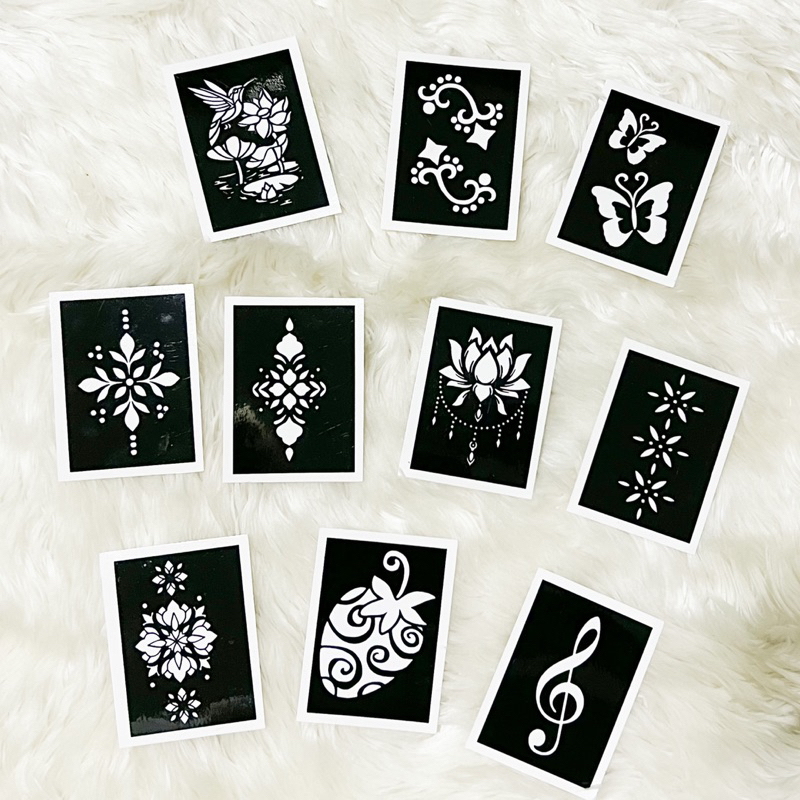 บล๊อกเพ้นท์ลายเฮนน่า ขนาด7*5เซน(2)