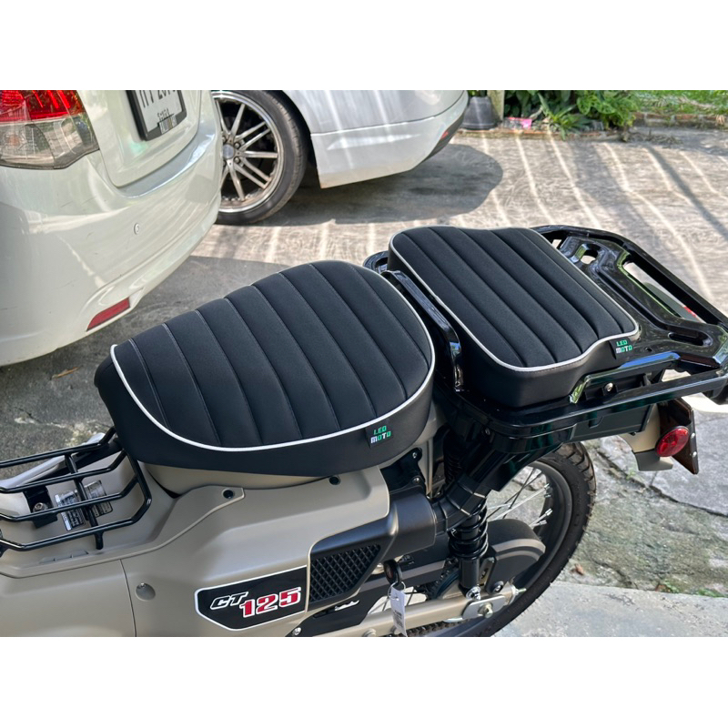 ชุดคอมโบ้ หนังเบาะหน้า Honda CT125 Japan Style 🇯🇵 + เบาะคนซ้อนทรงเว้า  Honda CT125 Japan Style 🇯🇵
