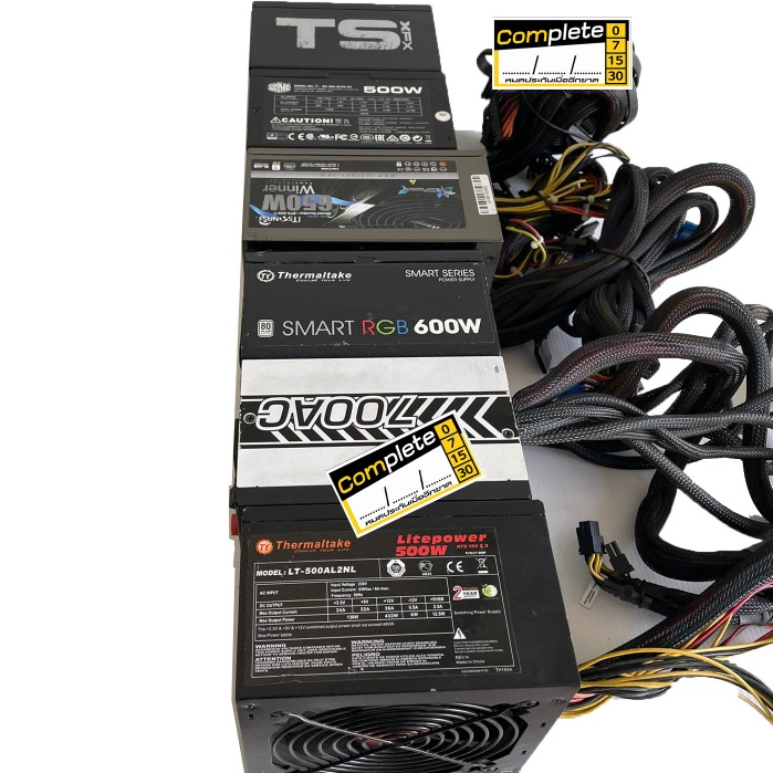 PSU/(พาวเวอร์ซัพพลาย)คละยี่ห้อ/500W-1200W/Full/6Pin/80+Plus