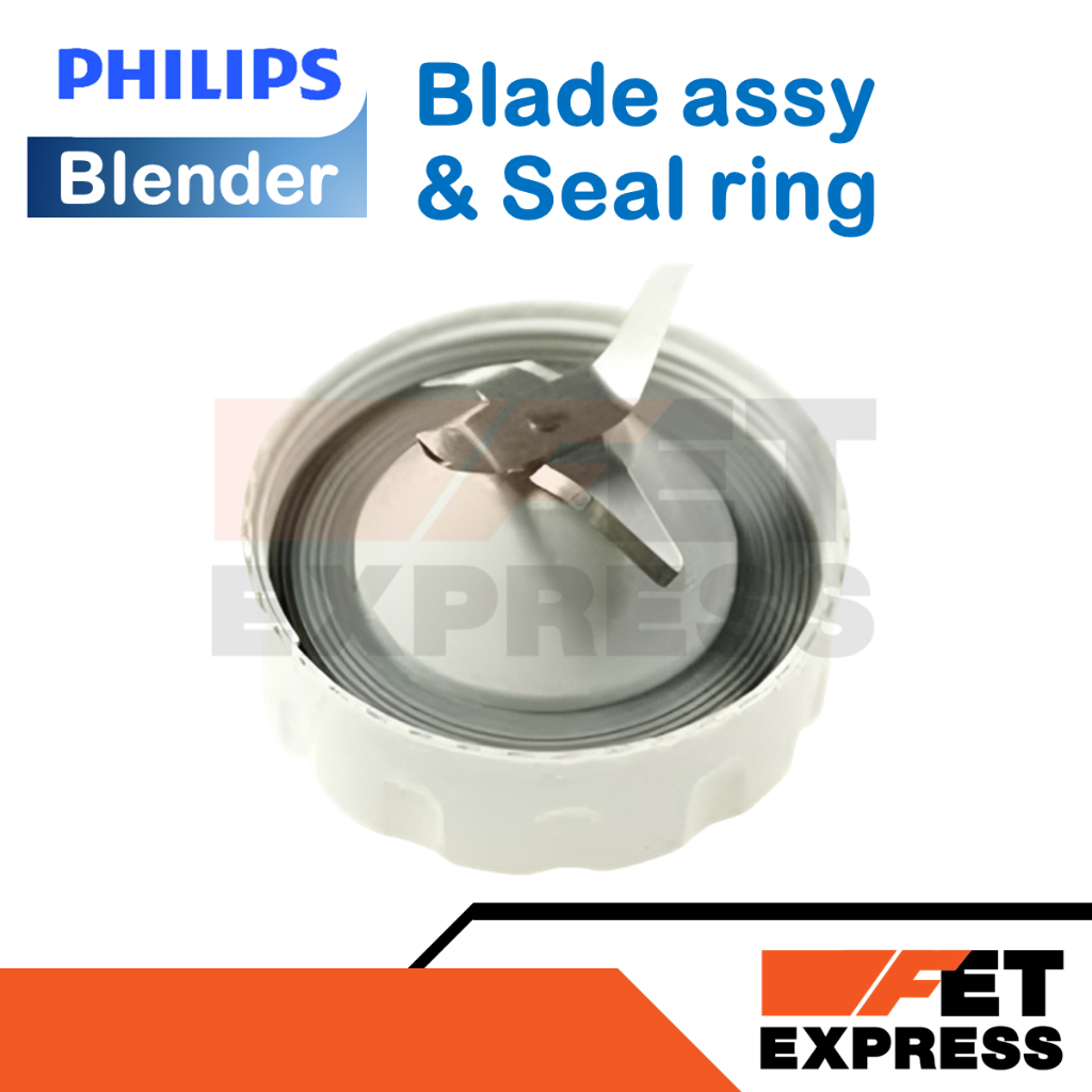 Blade assy&amp;Seal ring ใบมีดและซีลยางอะไหล่แท้PHILIPS สำหรับเครื่องปั่นสามารถใช้ได้กับหลายรุ่น (300005676181,300005143621)