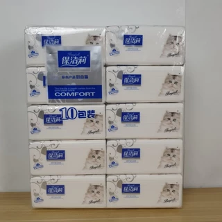 🌻ทิชชู่ BIG-A-BOXยกลัง 10 แพ็ค หนา 4 ชั้น เนื้อสีขาว กระดาาษทิชชู่ ใช้เช็ดหน้าได้ ซึมซับดีเยี่ยม ไม่เป็นขุย 🌻