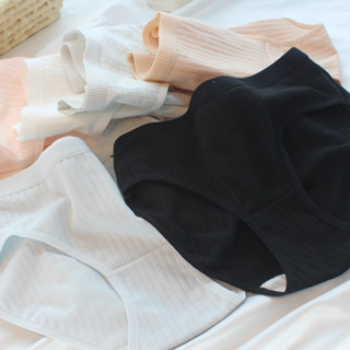 A-126 กางเกงในสีพื้นผ้าร่อง  M-3XL ผ้าไม่หนา ใส่สบาย กางเกงใ…