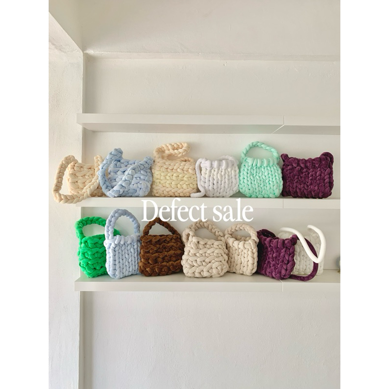 *Defect sale | Tinytreetown - Handmade pretzel knot bag