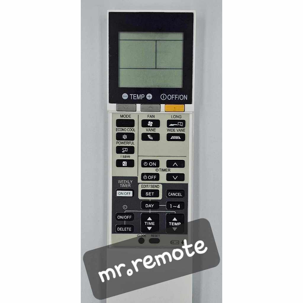 รีโมทแอร์ที่ใช้งานได้กับ Mitsubishi รุ่น SG12D ***รุ่นและปุ่มคำสั่งต้องเหมือนรีโมทเดิม จะใช้งานได้ครบถ้วน***