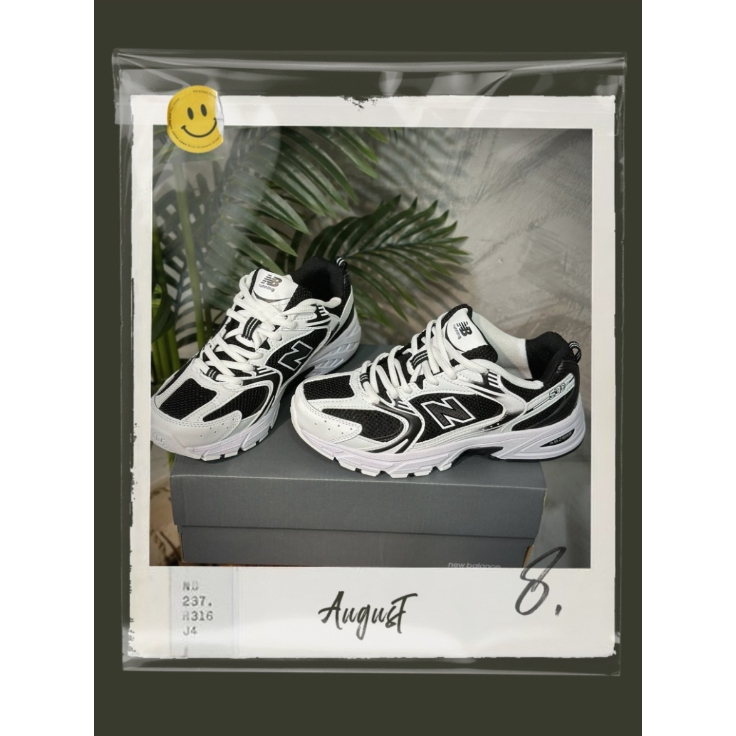 New Balance NB 530 ขาว - ดำ ของแท้ 100 % รองเท้าผ้าใบ