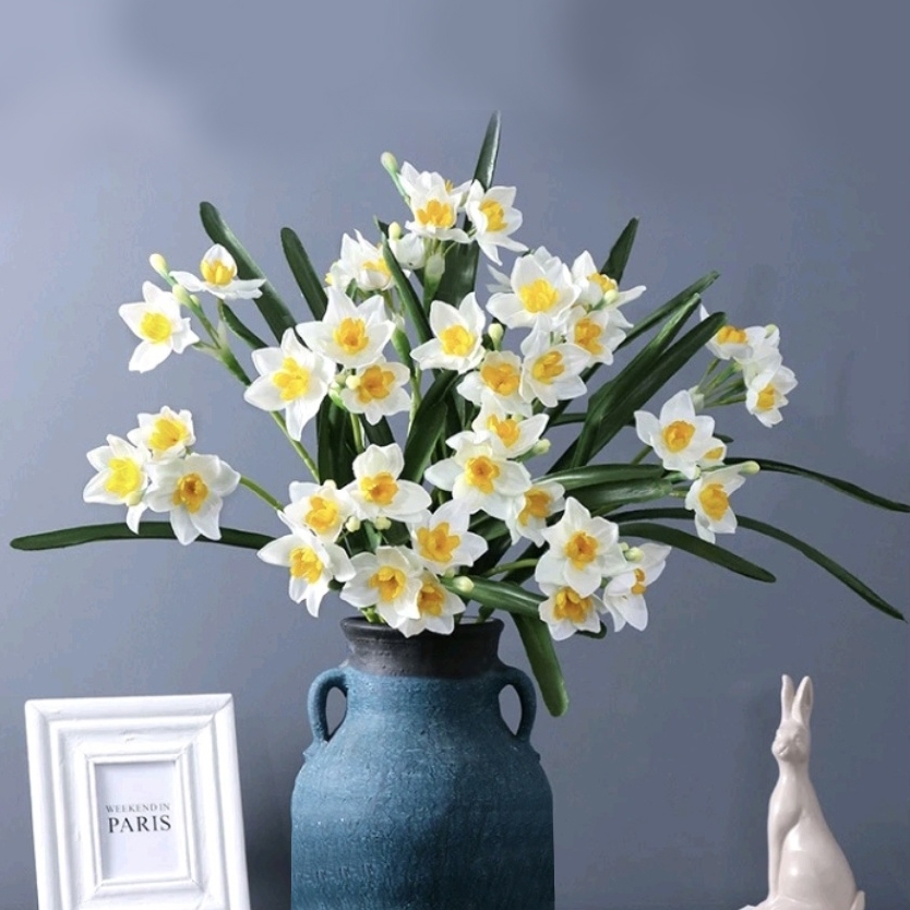 [ร้านไทย] ดอกกล้วยไม้ แดฟโฟดิล (Daffodil)🌼 ดอกไม้ปลอม ดารารัตน์ ไม้แห่งความหวัง สำหรับตกแต่งบ้าน