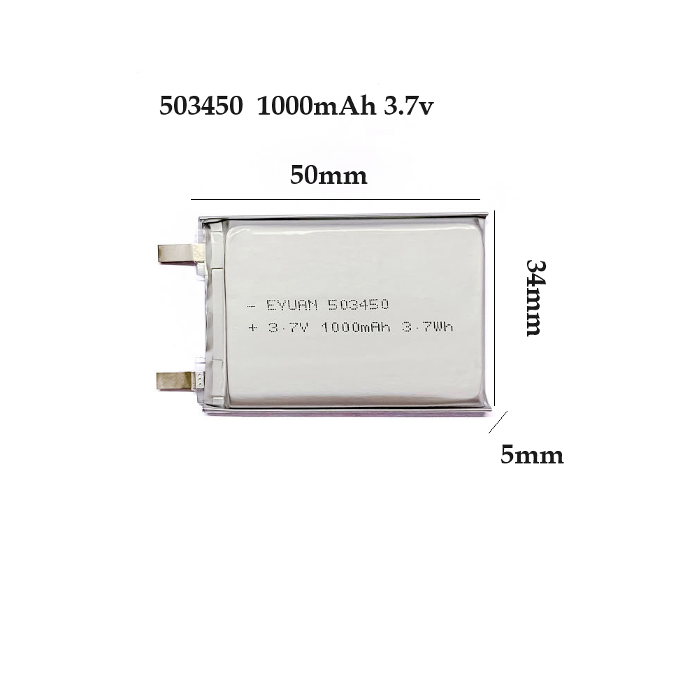 เฉพาะไส้แบต 523450 503450 Li-polymer ความจุ 1000mAh 3.7v แบตเตอรี่เปล่า ไม่มีวงจร