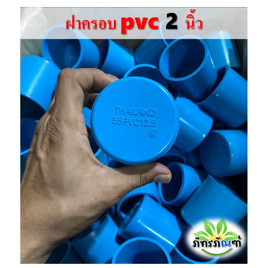 ฝาครอบ PVC 2นิ้ว เกรดเกษตร ฝาครอบท่อPVC ตัวอุดท่อ ฝาปิดท่อพีวีซี เหมาะกับใช้ในงานทั่วไป แพค 10 ชิ้น