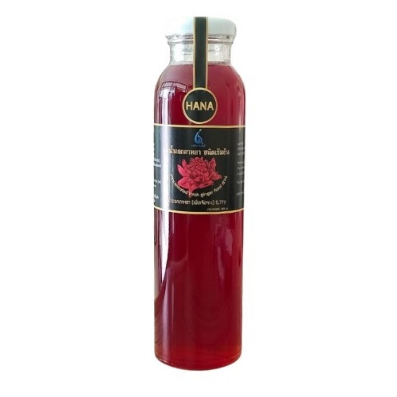็Hanaplanet ไซรัปดอกดาหลา น้ำเชื่อมชนิดเข้มข้นจากดอกดาหลา concentrated torch ginger syrup 325 ml.(มิลลิลิตร)