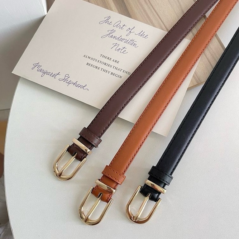 ꒰พร้อมส่ง꒱ ♡ Classic belt | เข็มขัดหนังอะไหล่ทอง เข็มขัดแฟชั่น เบสิคใส่ง่ายทุกวันช่วย complete look