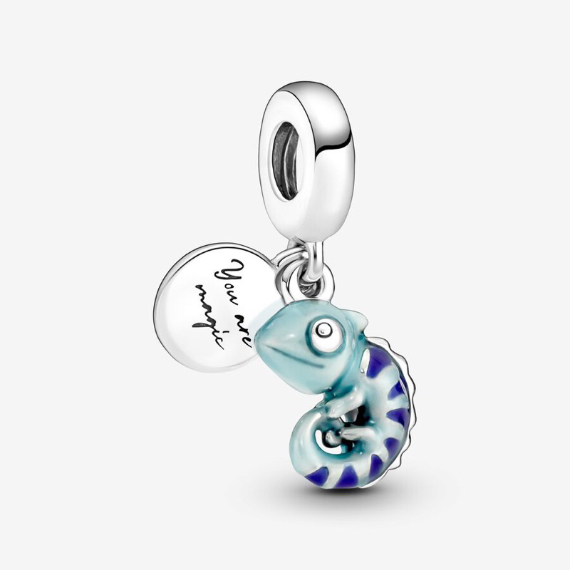 (ของแท้💯 พร้อมส่ง🔥) Pandora Color-changing Chameleon Dangle แพนโดร่า ติ้งกิ้งก่าเปลี่ยนสีได้ ของแท้ มือหนึ่ง