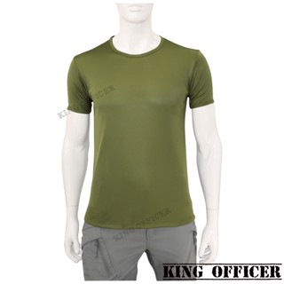 เสื้อยืดทหารเรือ เสื้อรองในทหารเรือ สีเขียวขี้ม้า สีอ่อน  ผ้…