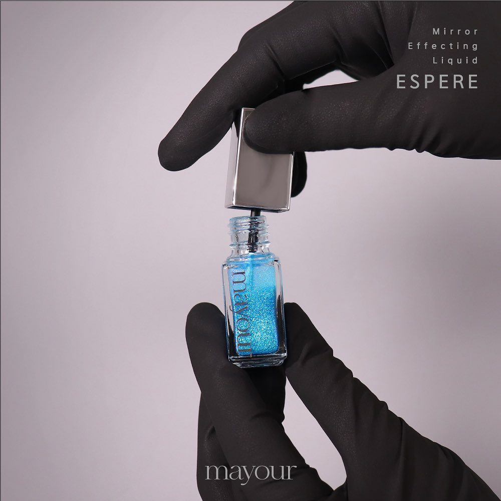 MAYOUR ESPERE LIQUID POWDER ผงทาเล็บแบบใหม่ 6 เฉดสีในเซตเดียว เจลขัดผง ขัดผงกระจกมิลเลอร์ ผงมุก เล็บ