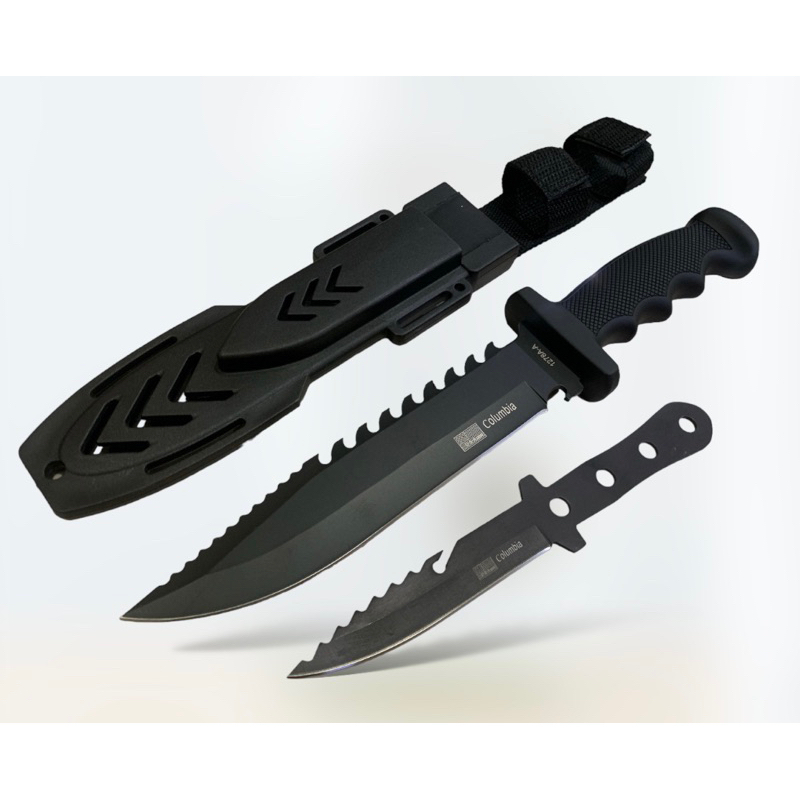 มีดเดินป่า มีดพก โคลัมเบีย 2 เล่ม พร้อมส่ง ราคาถูก