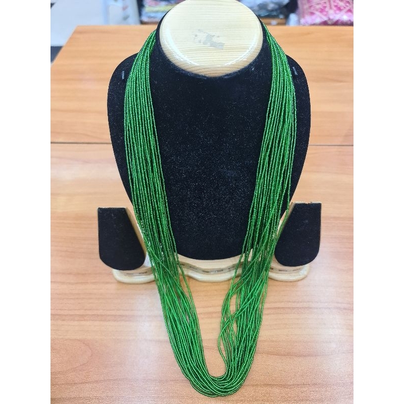 สร้อยคอสีเขียวโปเตย์เนปาล Mangalsutra nepali mangalsutra nepali lagan potay green necklace