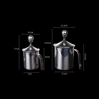 พร้อมส่ง｜ถ้วยตีฟองนม ตีฟองนม Milk Creamer Foamer Stainless เครื่องตีฟองนม เครื่องทำฟองนม 400/800ml
