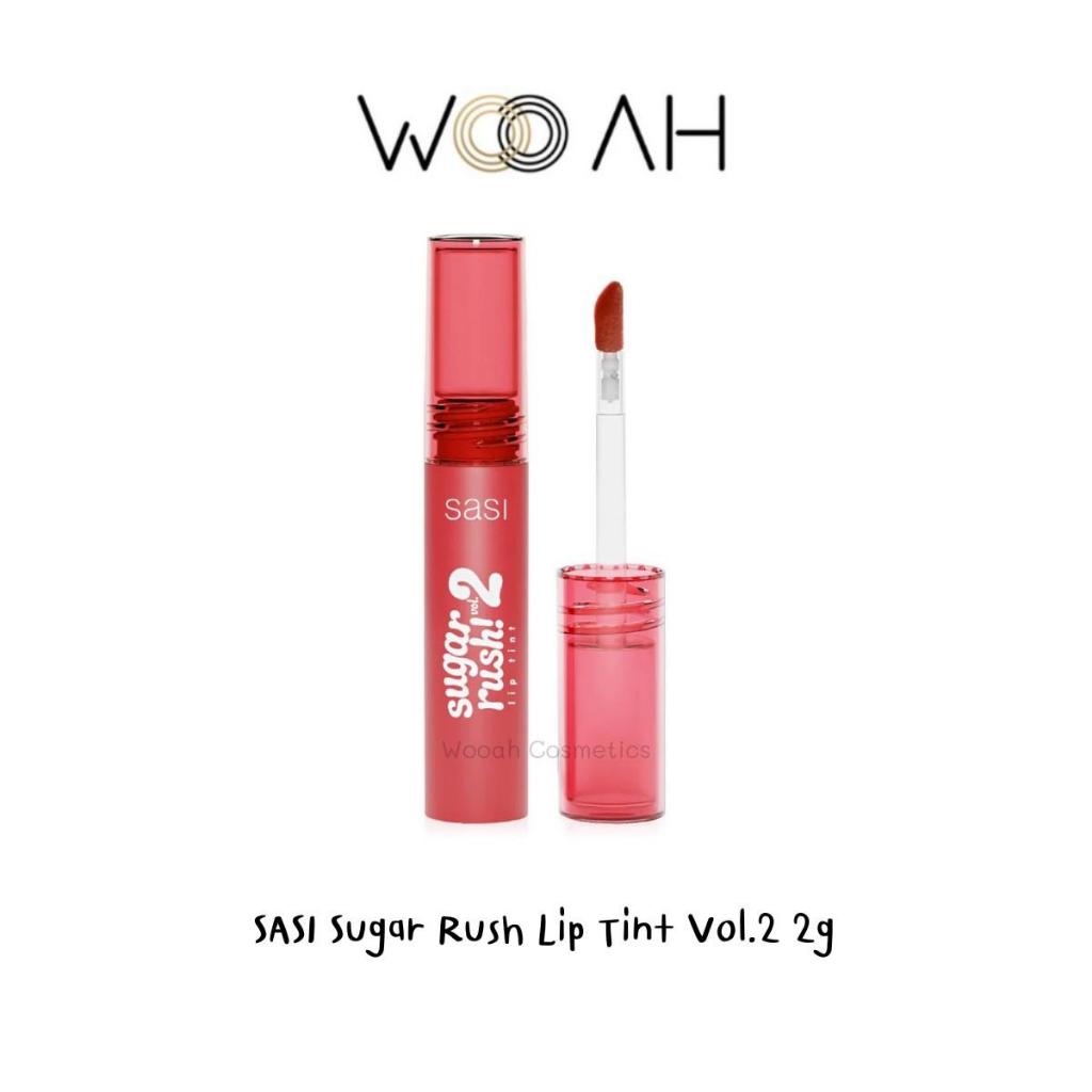 ลิปทินท์ SASI Sugar Rush Lip Tint Vol.2 2g ศศิ ชูการ์ รัช ลิป ทินท์ เนื้อน้ำ สีสวย ชุ่มชื้น