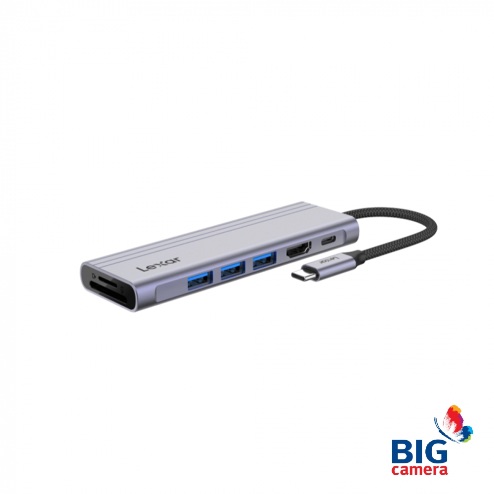 Lexar Reader 7-IN-1 USB-C Hub H31 - อุปกรณ์เชื่อมต่อ USB และการ์ดรีดเดอร์
