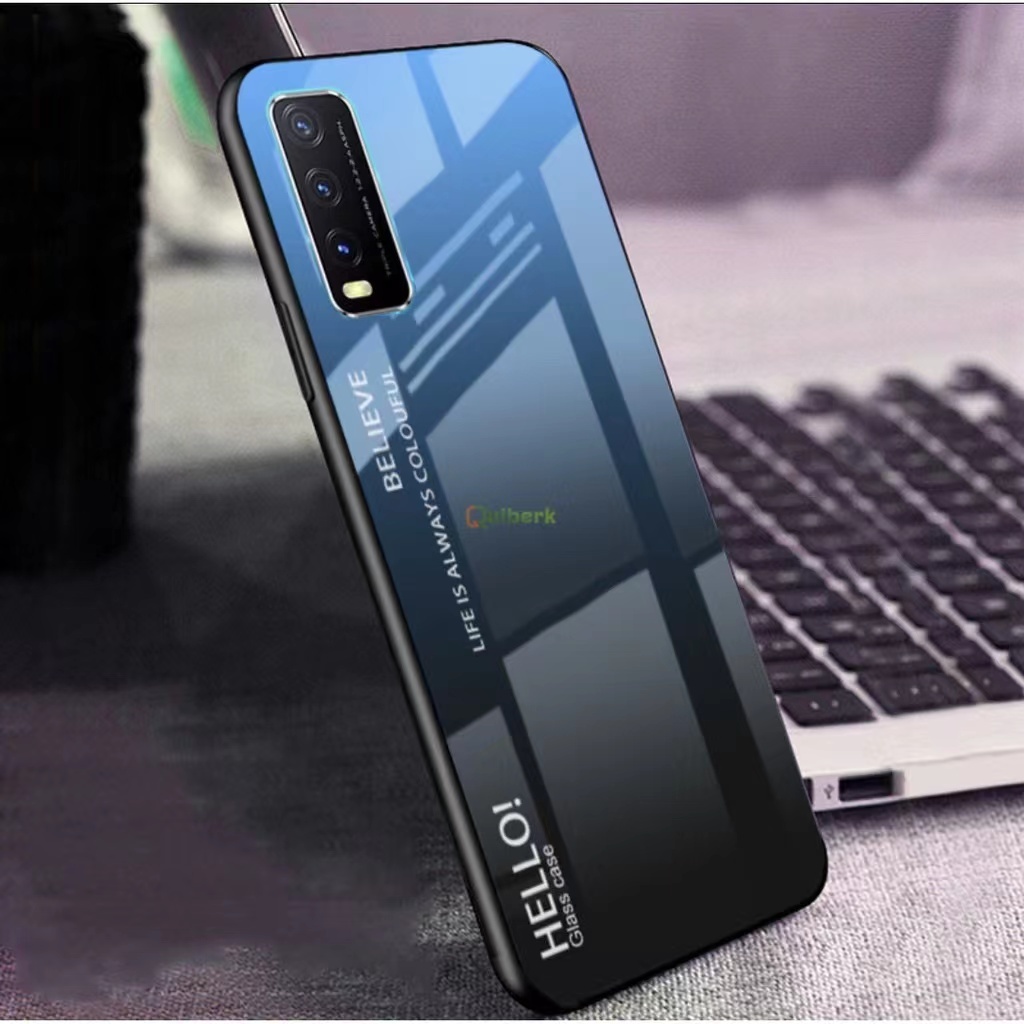 เคสกระจกเงาไล่สี สำหรับ  Vivo Y20 Y20S Y20I Y12A Y12S Y3S Y11 Y12 Y15 Y17 Y21 Y21T T1X Y33S Y33T กันกระแทก เคสไล่สี