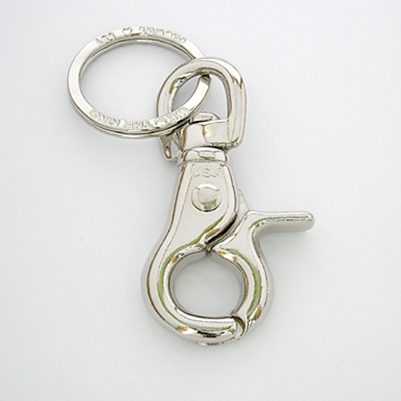 พวงกุญแจ รถยนต์ มอเตอร์ไซค์ บ้าน กระเป๋า กางเกงยีนส์ TRIGGER SNAP RING KEY #L แข็งเรง  (#4)
