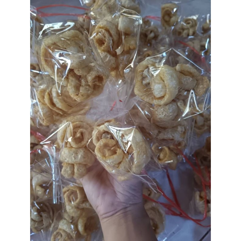 แคบหมู  พวง10ห่อ กรอบ อร่อย เพลิน