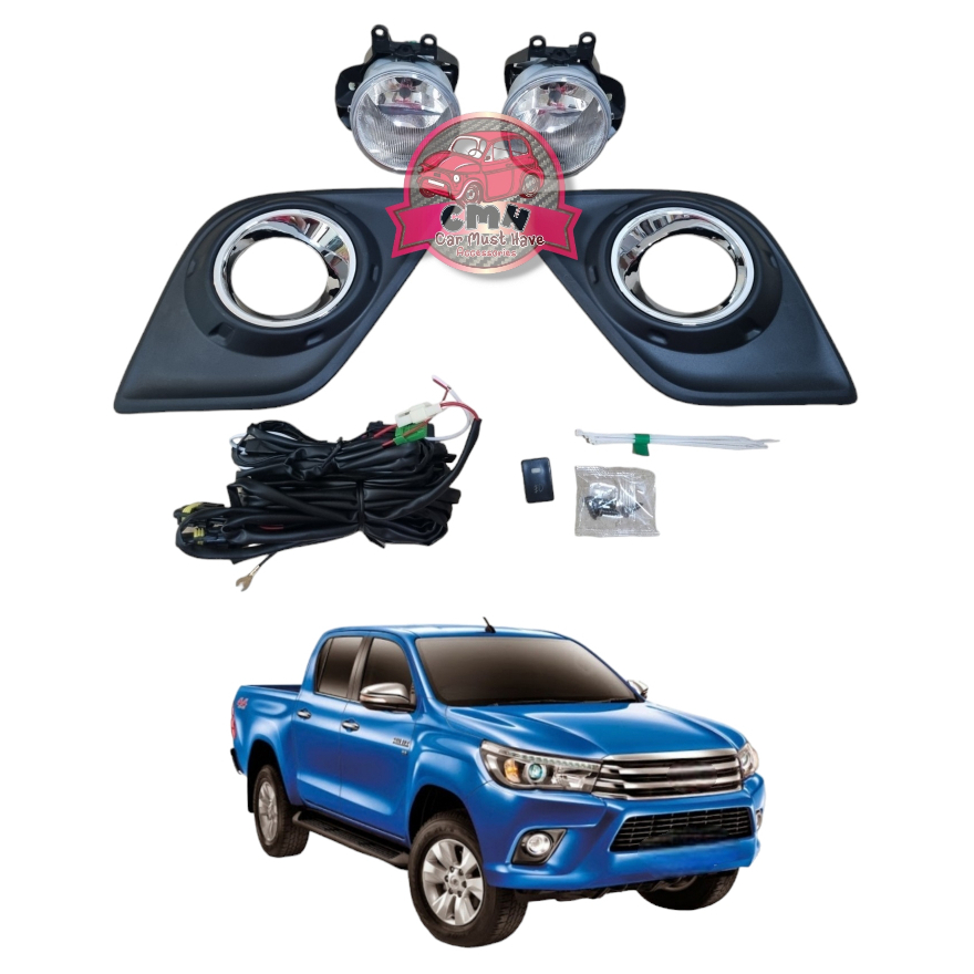 ไฟตัดหมอก โคมใส โคมเหลือง TOYOTA HILUX REVO 2015 2016 2017 โตโยต้า ไฮลักซ์ รีโว่