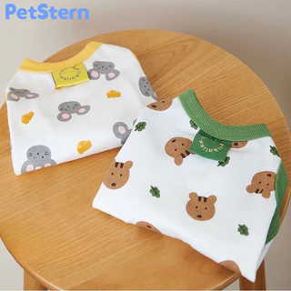PetStern เสื้อกั๊กสัตว์เลี้ยง ขนาดเล็ก ลายหมีน่ารัก แฟชั่นฤดูใบไม้ผลิ และฤดูร้อน สําหรับสุนัข แมว