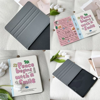 💫พร้อมส่ง💫เคสไอแพด Gen9 Air5 เคสiPad Gen8 pro 11 2024 ผีย้อนยุค Air4 มีที่เก็บปากกา Air6/7 Gen11 cute ghost