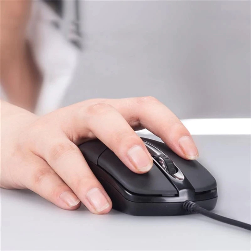 เมาส์มีสาย USB พร้อมไฟ RGB สำหรับคอมพิวเตอร์และโน้ตบุ๊ค thumbnail 6