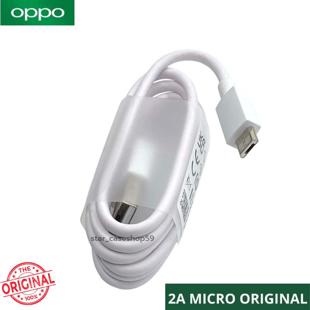 สายชาร์จ แท้ Oppo Micro USB A12 / A12s / A15 / A15s / A16K / A31 / A35 / A37 / A57 / F1s / F1 Plus / F3 / F5 / F7 / F9
