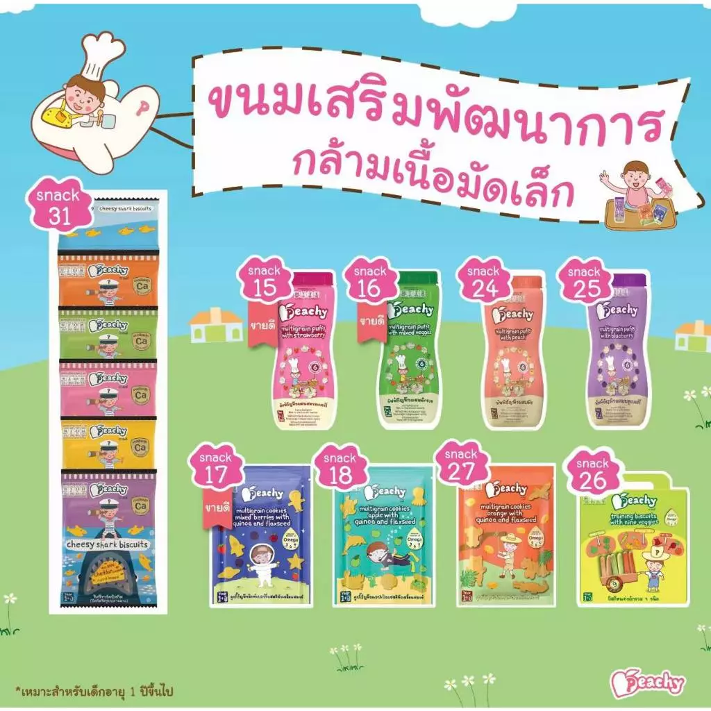 (ส่งด่วน/ส่งทันที🔥) Peachy อาหารเด็ก พิชชี่ ซื้อ 7ถุงเเถมช้อน Peachy อาหารเสริมเด็ก บดเด็ก 6เดือน+ thumbnail 5