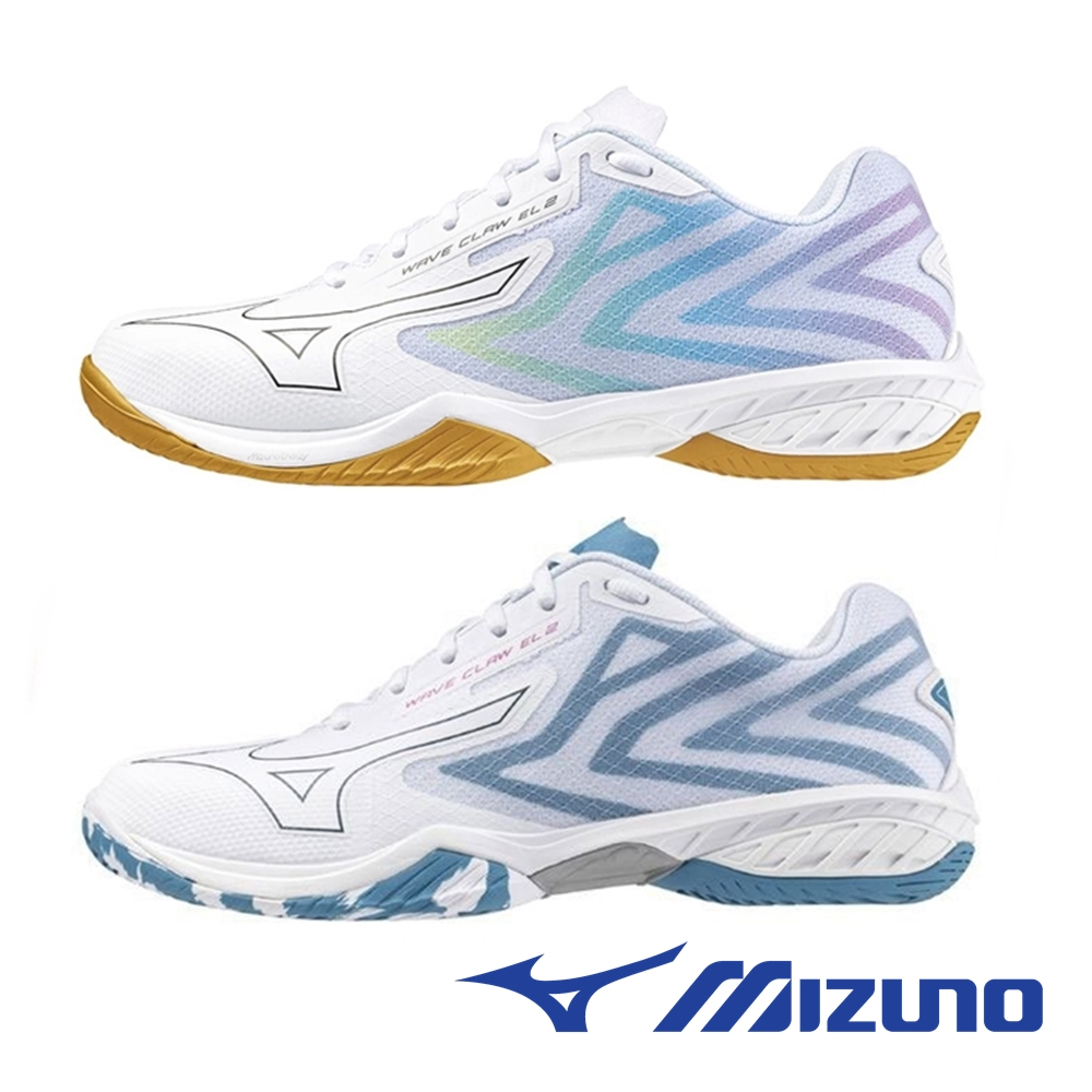 [ลด20% เก็บโค้ด 20XTRA68] MIZUNO Badminton Wave Claw EL 2 หน้ากว้าง รองเท้าแบตมินตัน มิซูโน่ แท้