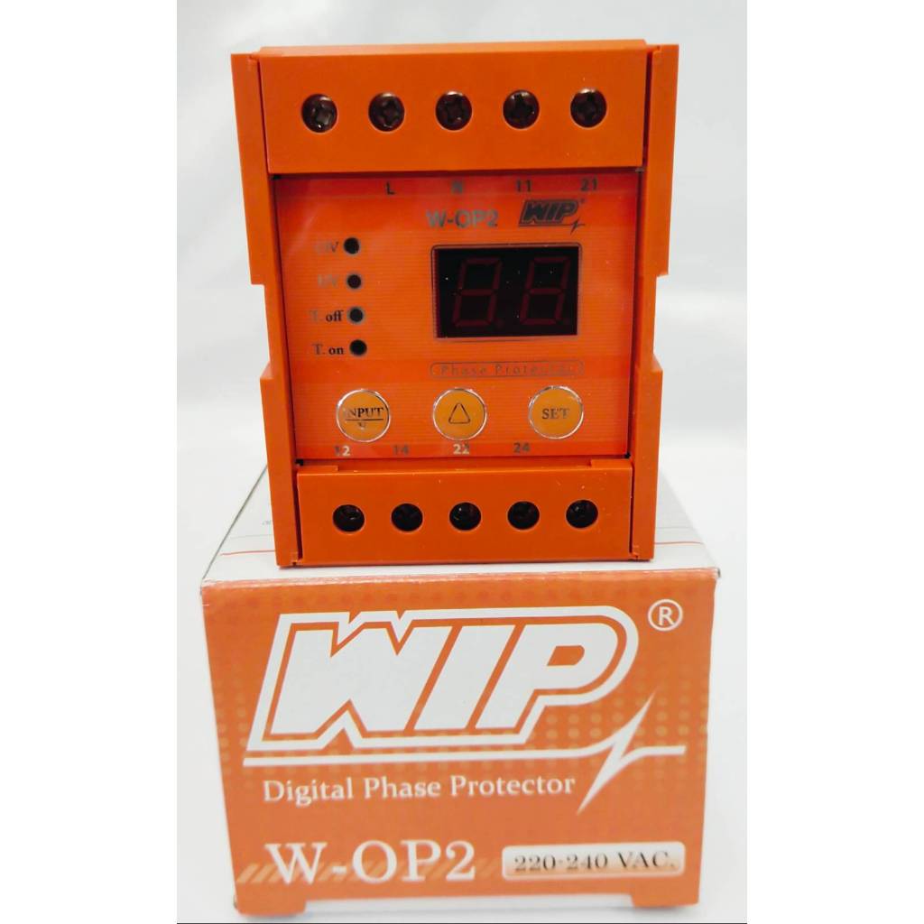 WIP ดิจิตอลเฟสโปรเทคชั่น W-OP2 1เฟส 220V