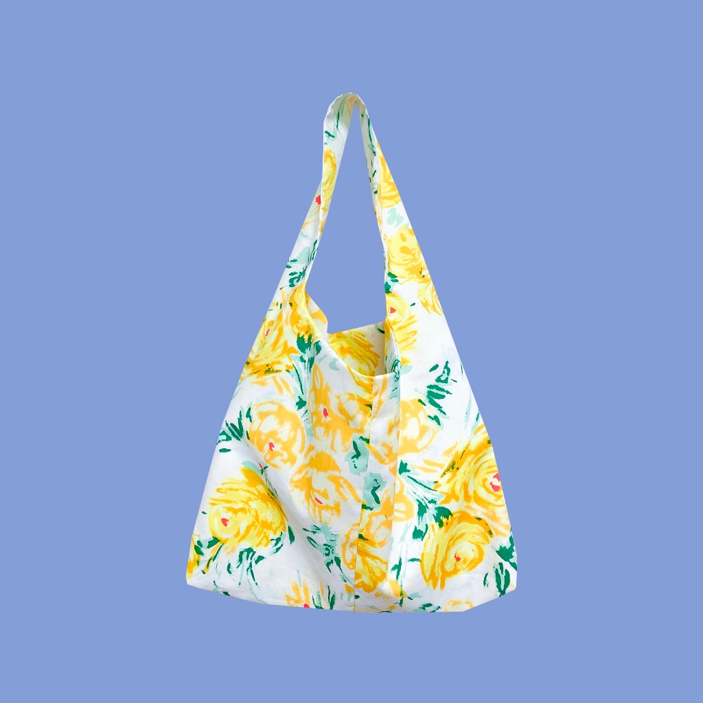 [ ORIGINAL LOGO ] Himawari Baggu Canary Rosier Semi Bag