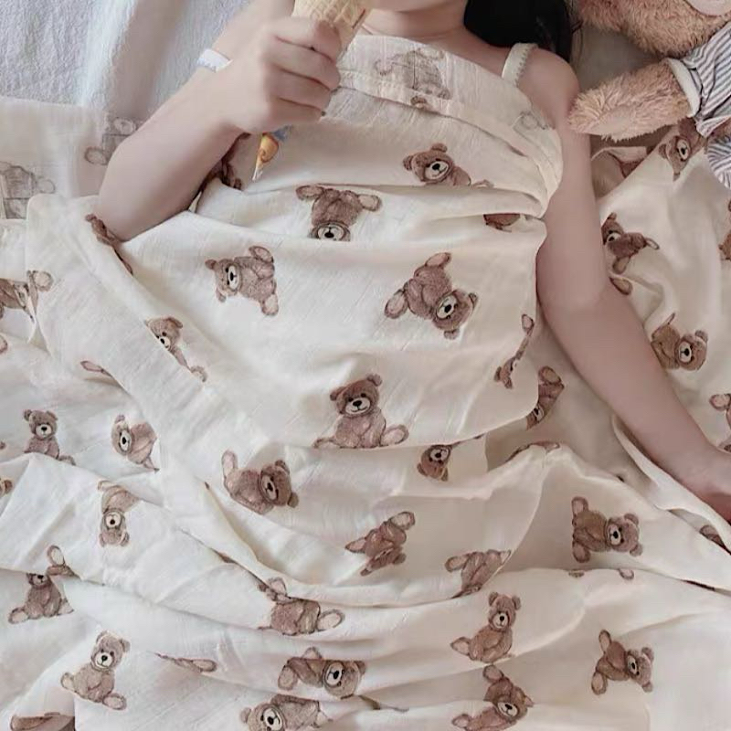 ผ้าห่อตัวเด็ก ผ้าอ้อมเด็ก มัสลินแบมบู70% cotton30% ผืนใหญ่ บริการเก็บปลายทาง